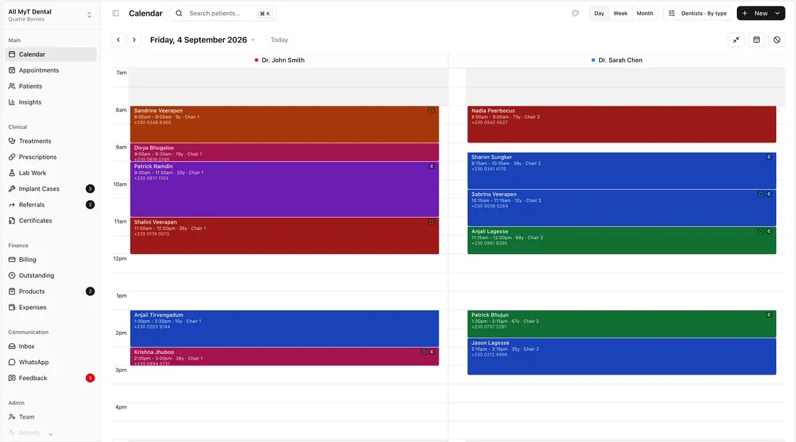 Smart Scheduling in DentalPro